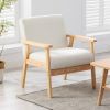 Bahamas 25" Beige Linen Fabric Chair