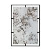 32" x 22" Rectangle Antiqued Wall Mirror Wall Mirror with Black Metal Frame, Home Wall Decor, Bedroom Living Room Entryway Wall Accent