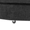 Orisfur. 360¬∞ Swivel Accent Barrel Chair with Storage Ottoman & 4 Pillows, Modern Chenille Leisure Chair Round Accent for Living Room, Gray