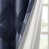 Ogee Knitted Jacquard Total Blackout Curtain Panel(Only 1 Pc Panel)