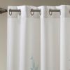 Burnout Printed Curtain Panel Pair(2 Pcs Window Panels)