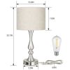 Touch Control Table Lamp 3 Way Dimmable with 2 USB Ports for Living Room;  Bedroom;  Bulb Include
