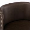 Furniture,Swivel Barstools Adjusatble Seat Height, Modern PU Upholstered Bar Stools with the whole Back Tufted, for Home Pub and Kitchen Island(Brown
