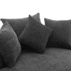 Orisfur. 360¬∞ Swivel Accent Barrel Chair with Storage Ottoman & 4 Pillows, Modern Chenille Leisure Chair Round Accent for Living Room, Gray