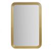 Rounded Rectangle Fluted Wall Mirror