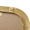 Rounded Rectangle Fluted Wall Mirror