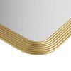 Rounded Rectangle Fluted Wall Mirror