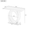 Mirod Stylish Modern Side Table with Egg-Shaped Base,Enhanced Stability and Durability,Sleek Design for Home Decor,Perfect for Living Room or Bedroom