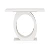 Mirod Stylish Modern Side Table with Egg-Shaped Base,Enhanced Stability and Durability,Sleek Design for Home Decor,Perfect for Living Room or Bedroom