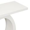 Mirod Stylish Modern Side Table with Egg-Shaped Base,Enhanced Stability and Durability,Sleek Design for Home Decor,Perfect for Living Room or Bedroom