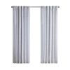 Poly Printed Curtain Panel with Tufted Stripe and Lining