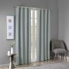 Printed Heathered Blackout Grommet Top Curtain Panel(Only 1 Pc Panel)
