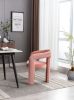COOLMORE Contemporary Designed Velvet Fabric Upholstered Accent/Dining Chair /Barrel Side Chairs Kitchen Armchair for Living Room set of 2 (Pink Velve