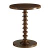 Walnut Round Wooden Side Table