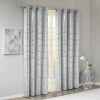 Total Blackout Metallic Print Grommet Top Curtain Panel(Only 1 Pc Panel)