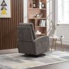 JiaDa Upholstered Swivel Glider.Rocking Chair for Nursery in Dark Grey.Modern Style One Left Bag