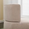 COOLMORE 360 Degree Swivel Cuddle Barrel Accent Sofa Chairs, Round Armchairs with Wide Upholstered, Fluffy Velvet Fabric Chair for Living Room