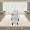 Redde Boo Brand New Modern Design Living Room Cream White Recliner Soft Cozy Sofa Chair With Ottoman