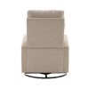 JiaDa Upholstered Swivel Glider.Rocking Chair for Nursery in Beige.Modern Style One Left Bag