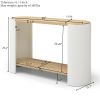 End Table, Small Side Table, Nightstand with 2-Layer Storage Shelves, Sofa Table for Small Spaces, Living Room, Bedroom, Stable Frame, Easy Assembly