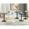 Walnut Round Wooden Side Table