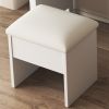 Farmhouse Makeup Vanity Desk with Sliding Mirror and Lights Mirror only