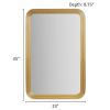 Rounded Rectangle Fluted Wall Mirror