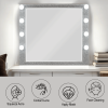 Sliverfluff Mirrored & Champagne Finish Mirror W/Light