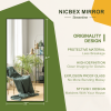 47"x22" Rectangle Aluminum Alloy Framed Black Wall-Mounted Vanity Mirror Bathroom Vanity Mirror for Bedroom Entryway, Living/Dressing Room
