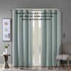 Printed Heathered Blackout Grommet Top Curtain Panel(Only 1 Pc Panel)