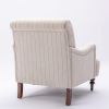 Sylvia Sea Oat Striped Arm Chair