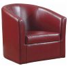 Red Swivel Armchair