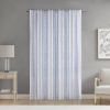 Poly Printed Curtain Panel with Tufted Stripe and Lining