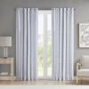 Poly Printed Curtain Panel with Tufted Stripe and Lining