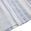 Poly Printed Curtain Panel with Tufted Stripe and Lining