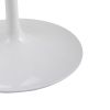 Swivel Tulip Side Chair for Kitchen and Dining Room Bar with Cushioned Seat and Curved Backrest, White and Black