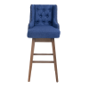 COOLMORE Bar Stools Set of 2 Counter Height Chairs with Footrest for Kitchen