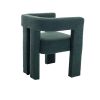 COOLMORE Contemporary Designed Fabric Upholstered Accent/Dining Chair /Barrel Side Chairs Kitchen Armchair for Living Room 2PC/SET