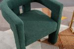 COOLMORE Contemporary Designed Fabric Upholstered Accent/Dining Chair /Barrel Side Chairs Kitchen Armchair for Living Room 2PC/SET