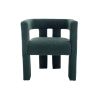 COOLMORE Contemporary Designed Fabric Upholstered Accent/Dining Chair /Barrel Side Chairs Kitchen Armchair for Living Room 2PC/SET