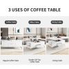 Modern Lift Top Coffee Table Multi Functional Table with Drawers