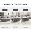 Modern Lift Top Coffee Table Multi Functional Table with Drawers
