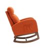 COOLMORE Rocking Chair, Modern Glider Chair, Recliner Armchair with Wood Legs and Side Pocket
