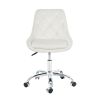 Modern velvet fabric with chrome legs living room furniture dining chair, soft and comfortable, lift adjustment, free movement convenient