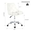 Modern velvet fabric with chrome legs living room furniture dining chair, soft and comfortable, lift adjustment, free movement convenient