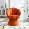 COOLMORE Swivel Barrel Chair, Comfy Round Accent Sofa Chair for Living Room, 360 Degree Swivel Barrel Club Chair, Leisure Arm Chair for Nursery, Hotel