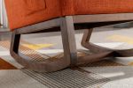 COOLMORE Rocking Chair, Modern Glider Chair, Recliner Armchair with Wood Legs and Side Pocket
