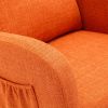 COOLMORE Rocking Chair, Modern Glider Chair, Recliner Armchair with Wood Legs and Side Pocket