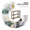 360¬∞ Free Rotating Sofa Side Table with Storage Shelves and Casters
