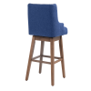 COOLMORE Bar Stools Set of 2 Counter Height Chairs with Footrest for Kitchen